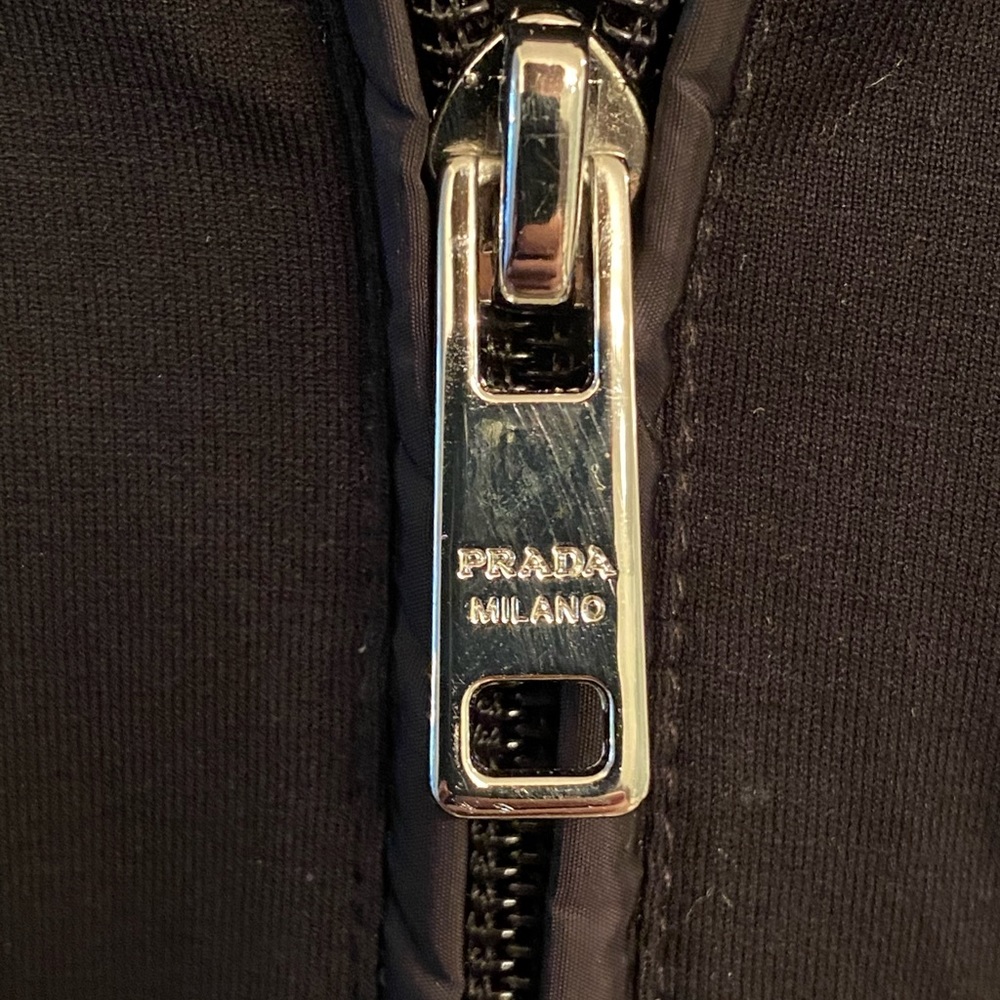 SOLD Thin Prada Hoodie With Nylon Hood and Pocket - Picture 7 of 7